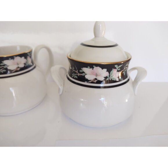 Royal Doulton Creamer & Sugar Bowl Set Vogue Collection Intrigue 1984 - Picture 2 of 15